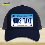 Moms Taxi Connecticut Novelty License Plate Hat Mesh / Navy