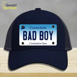 Bad Boy Connecticut Novelty License Plate Hat Mesh / Navy