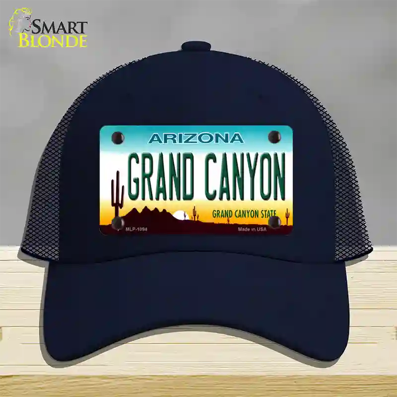 Grand Canyon Arizona Novelty License Plate Hat Mesh / Navy