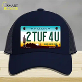 2 Tuf 4 U Arizona Novelty License Plate Hat Mesh / Navy