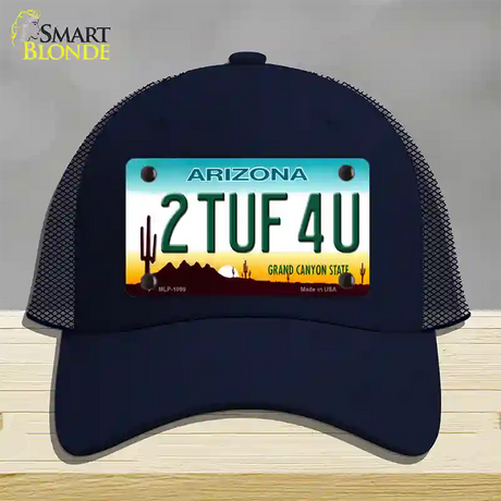 2 Tuf 4 U Arizona Novelty License Plate Hat Mesh / Navy