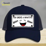 You Drive A What Novelty License Plate Hat Mesh / Navy