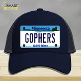 Gophers Minnesota State Novelty License Plate Hat Mesh / Navy