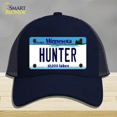 Hunter Minnesota State Novelty License Plate Hat Mesh / Navy