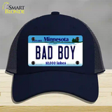 Bad Boy Minnesota State Novelty License Plate Hat Mesh / Navy