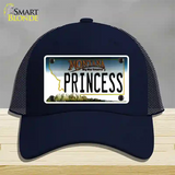 Princess Montana State Novelty License Plate Hat Mesh / Navy