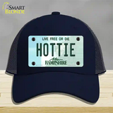 Hottie New Hampshire State Novelty License Plate Hat Mesh / Navy