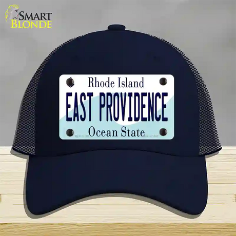 East Providence Rhode Island State Novelty License Plate Hat Mesh / Navy