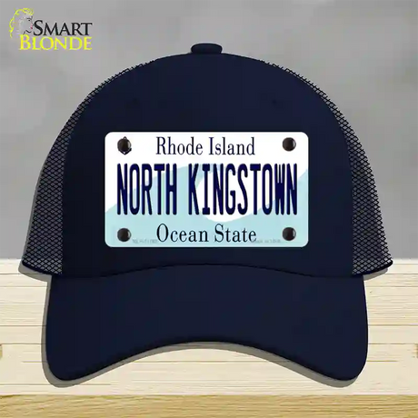 North Kingstown Rhode Island State Novelty License Plate Hat Mesh / Navy