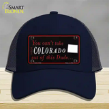 Colorado Dude Novelty License Plate Hat Mesh / Navy