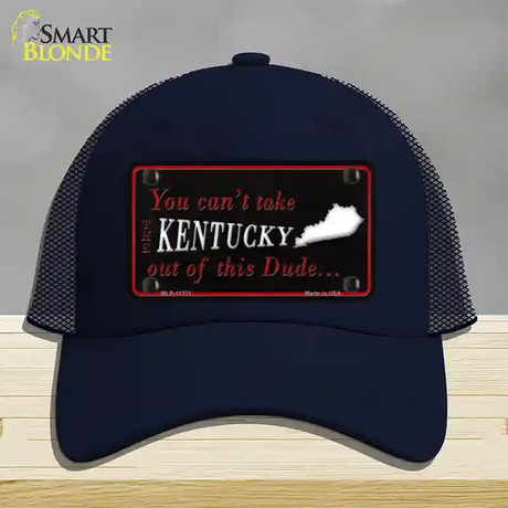 Kentucky Dude Novelty License Plate Hat Mesh / Navy