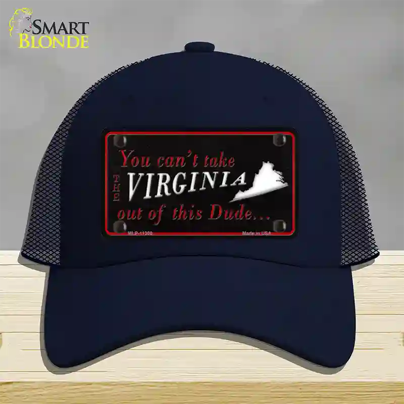 Virginia Dude Novelty License Plate Hat Mesh / Navy