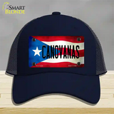 Canovanas Puerto Rico Flag Novelty License Plate Hat Mesh / Navy