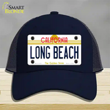 Long Beach California Novelty License Plate Hat Mesh / Navy