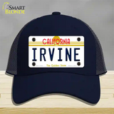 Irvine California Novelty License Plate Hat Mesh / Navy