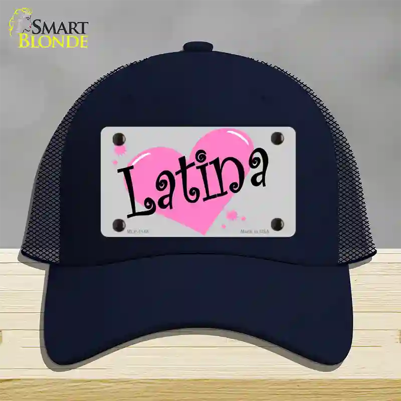 Latina Novelty License Plate Hat Mesh / Navy