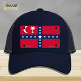 South Carolina Sovereignty Flag Novelty License Plate Hat Mesh / Navy