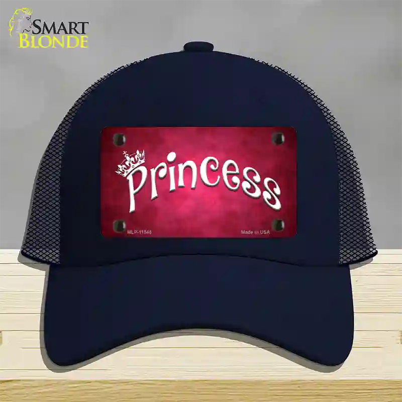 Princess Novelty License Plate Hat Mesh / Navy