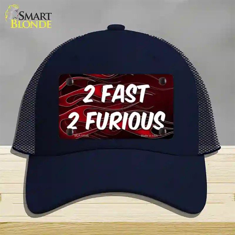 2 Fast 2 Furious Novelty License Plate Hat Mesh / Navy