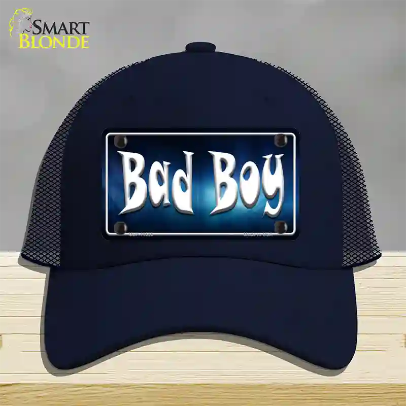 Bad Boy Novelty License Plate Hat Mesh / Navy