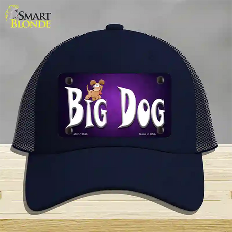 Big Dog Novelty License Plate Hat Mesh / Navy