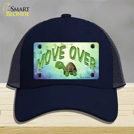 Move Over Novelty License Plate Hat Mesh / Navy