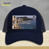 Hawaii Beach State Novelty License Plate Hat Mesh / Navy