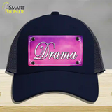 Drama Novelty License Plate Hat Mesh / Navy