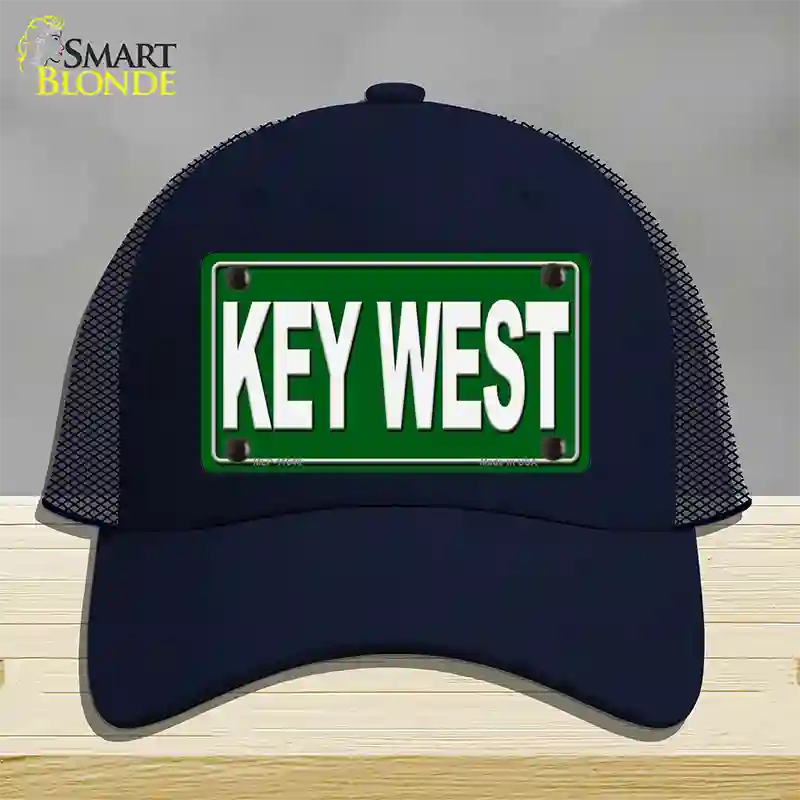 Key West Novelty License Plate Hat Mesh / Navy