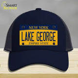 Lake George New York Novelty License Plate Hat Mesh / Navy