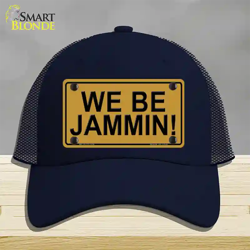 We Be Jammin Novelty License Plate Hat Mesh / Navy