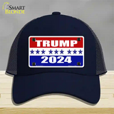 Trump 2024 Star Novelty License Plate Hat Mesh / Navy