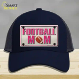 Football Mom Novelty License Plate Hat Mesh / Navy