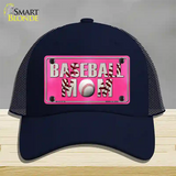 Baseball Mom Novelty License Plate Hat Mesh / Navy