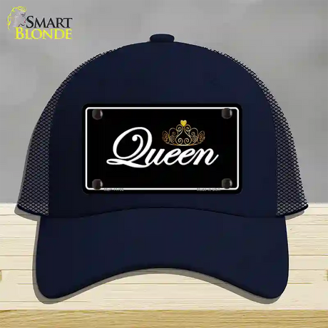 Queen Novelty License Plate Hat Mesh / Navy