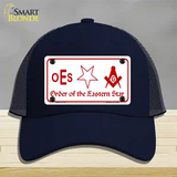 Order Of The Eastern Star Novelty License Plate Hat Mesh / Navy