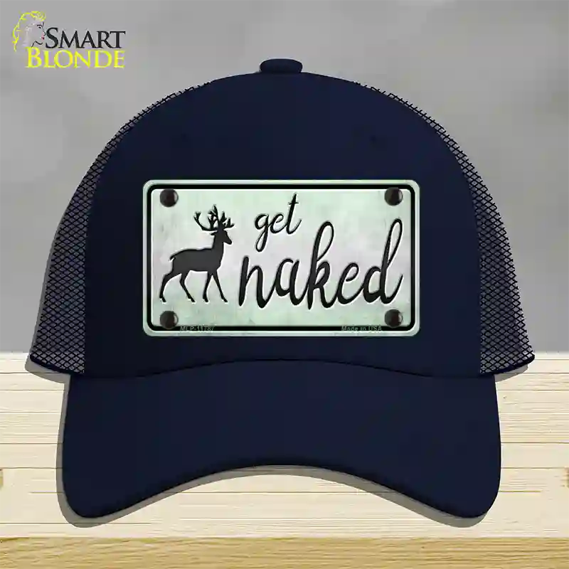 Get Naked Novelty License Plate Hat Mesh / Navy