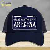 Arizona Grand Canyon State Novelty License Plate Hat Mesh / Navy