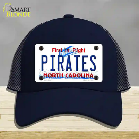 Pirates North Carolina Novelty License Plate Hat Mesh / Navy