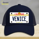 Venice California Novelty License Plate Hat Mesh / Navy