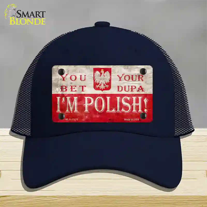 Im Polish Novelty License Plate Hat Mesh / Navy