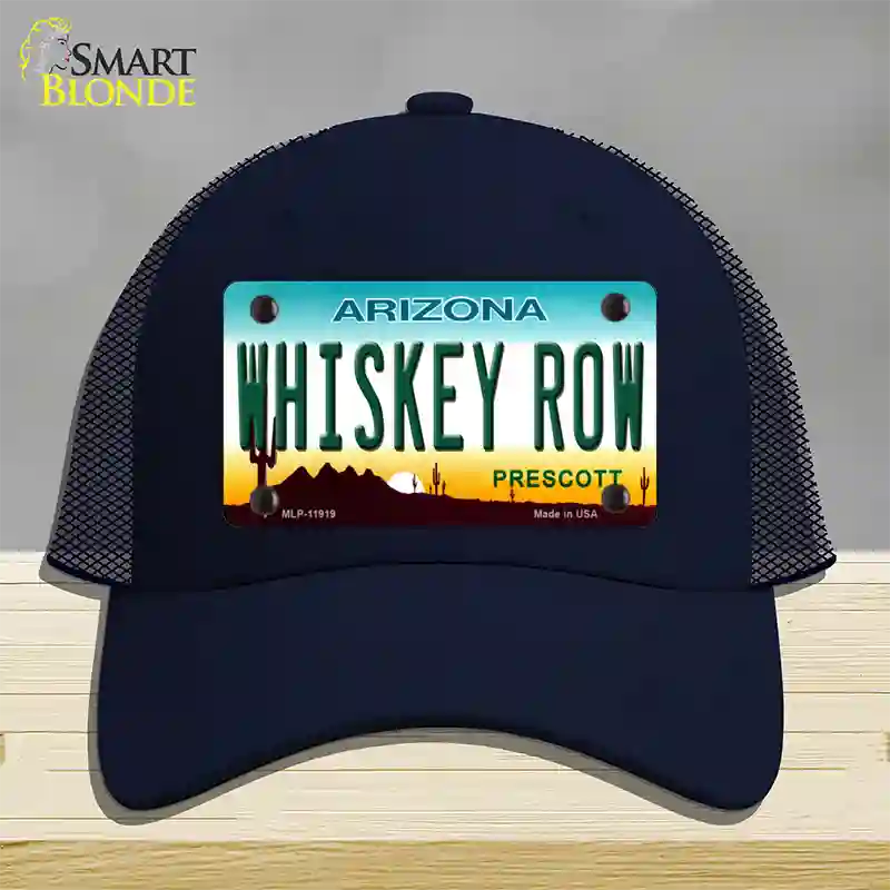 Whiskey Row Arizona Novelty License Plate Hat Mesh / Navy