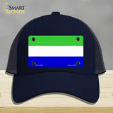 Galapagos Island Flag Novelty License Plate Hat Mesh / Navy