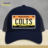 Indiana Colts Novelty License Plate Hat Mesh / Navy