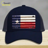 Texas Corrugated Flag Novelty License Plate Hat Mesh / Navy