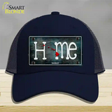 Hawaii Home State Outline Novelty License Plate Hat Mesh / Navy