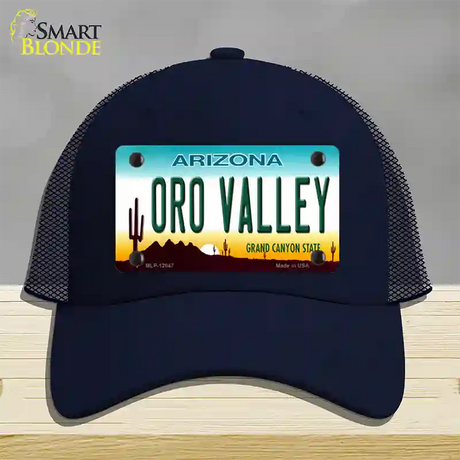 Oro Valley Arizona Novelty License Plate Hat Mesh / Navy