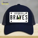 Georgia Braves Novelty License Plate Hat Mesh / Navy