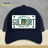 Florida Gulfport Novelty License Plate Hat Mesh / Navy