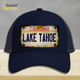 California Lake Tahoe Novelty License Plate Hat Mesh / Navy